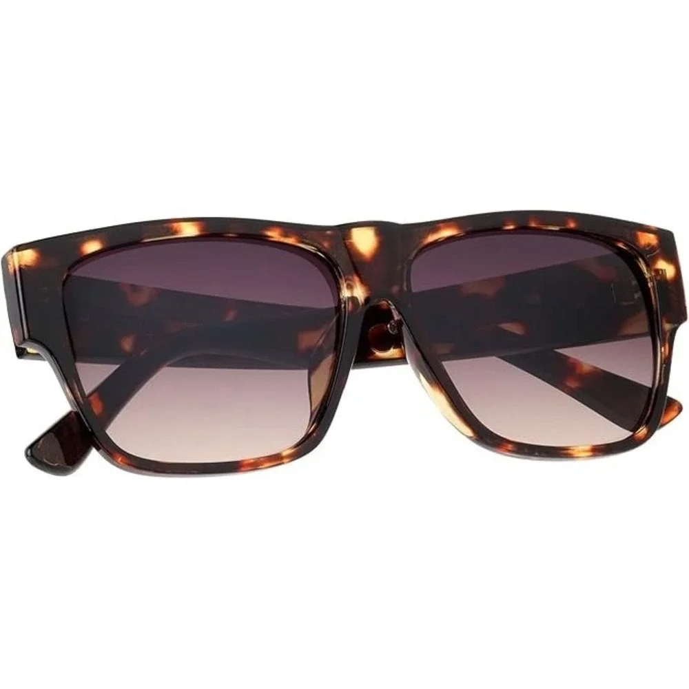 Men Sunglasses Kleo Style Sleek Stylish Bold Flat Top Tortoise Classic Male 2026